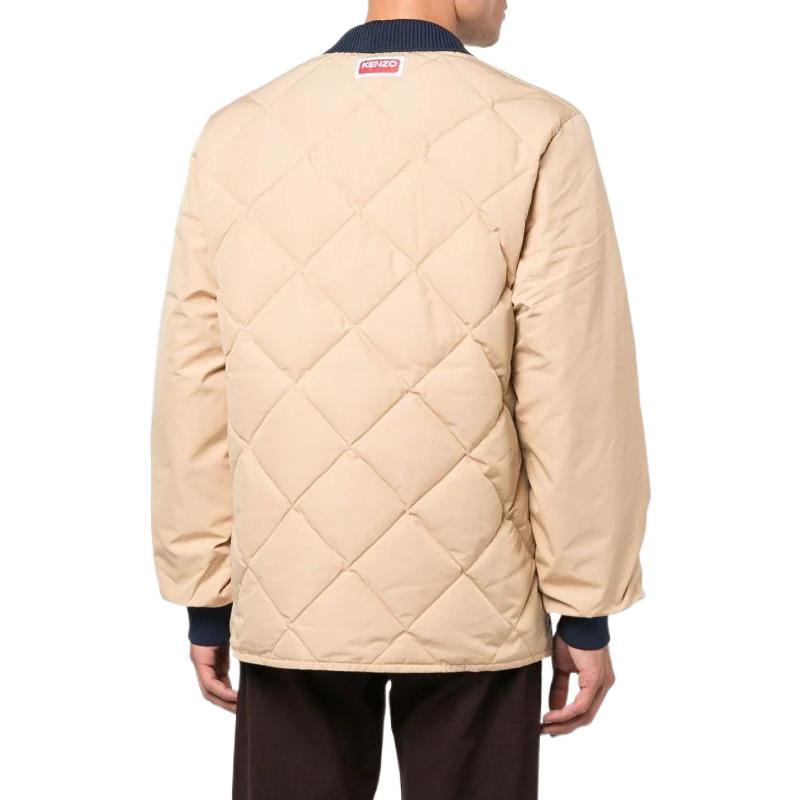 KENZO FW22 Colorblock Logo Patch Lightweight Zip Jacket Khaki Men FC65BL1289NE-11 圖 5