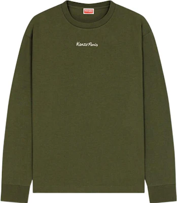 KENZO FW22 艾菲爾鐵塔圖案綠色長袖T恤 FC65TS1014SY-51-GN Buy KENZO FW22 艾菲爾鐵塔圖案綠色長袖T恤 FC65TS1014SY-51-GN