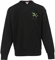 Order KENZO FW22 刺繡標誌圓領黑色長袖運動衫 FC65SW4214ME99J