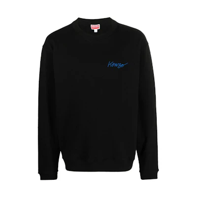 KENZO FW22 Floral Print Crewneck Sweatshirt Black FCSW4254MF-99J