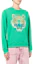 Purchase Kenzo FW22 Green Crewneck Sweatshirt with Tiger and Logo Print FC65SW1404XD-56