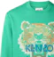 Details for Kenzo FW22 Green Crewneck Sweatshirt with Tiger and Logo Print FC65SW1404XD-56