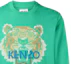 Sizing Kenzo FW22 Green Crewneck Sweatshirt with Tiger and Logo Print FC65SW1404XD-56