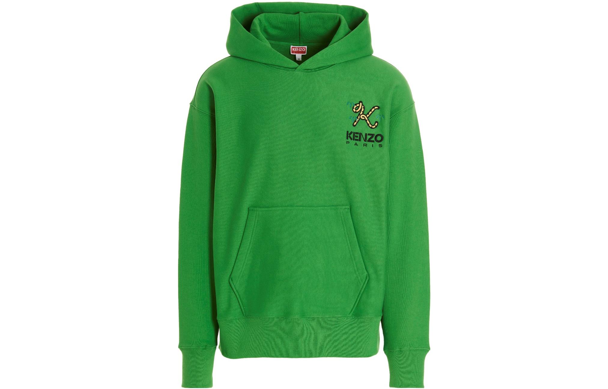 KENZO FW22 Green Embroidered Logo Hoodie FC65SW4224ME-57