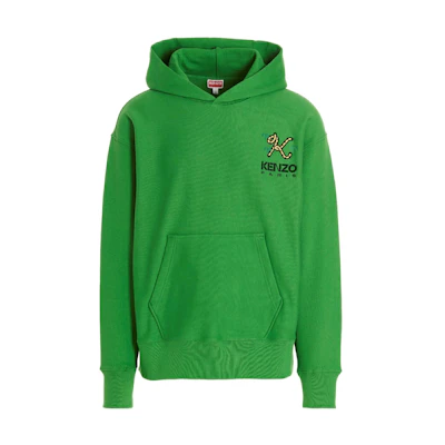 KENZO FW22 Green Embroidered Logo Hoodie FC65SW4224ME-57