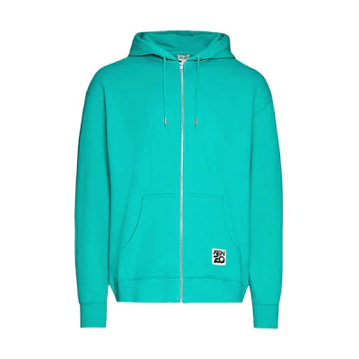 KENZO FW22 Green Hoodie with Back Graphic Print for Men. 4ME5BL770-58