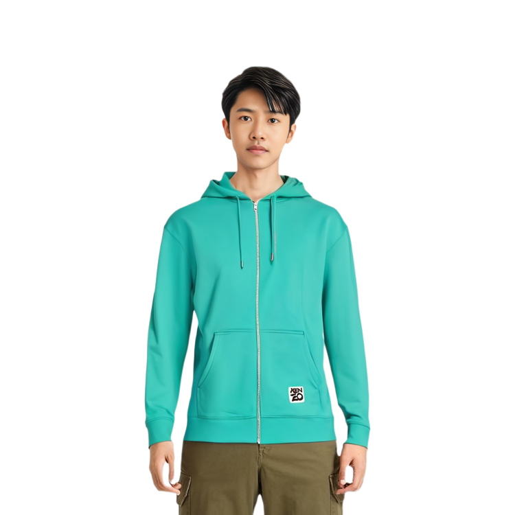 KENZO FW22 Green Hoodie with Back Graphic Print for Men. 4ME5BL770-58 圖 4