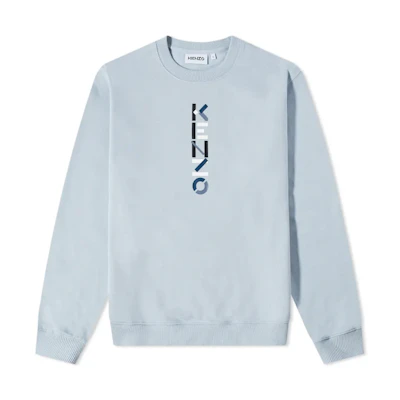 KENZO FW22 Grey Crewneck Sweatshirt with Logo Print FB65SW1244MO-62