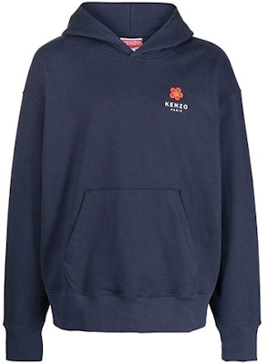 KENZO FW22 Logo Floral Print Pullover Hoodie Biru Musim Luruh. FC65SW4604ME-77 Buy KENZO FW22 Logo Floral Print Pullover Hoodie Biru Musim Luruh. FC65SW4604ME-77