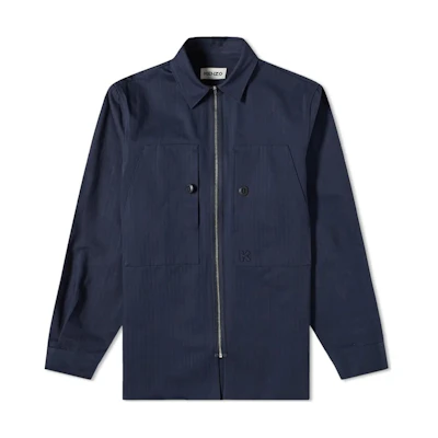 KENZO FW22 Long Sleeve Collared Jacket Men’s Blue FB65CH4701NA-79
