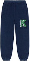 KENZO FW22 Midnight Blue Jogger Sweatpants with Logo Print. FC65PA7764MJ-77 KENZO FW22 Midnight Blue Jogger Sweatpants with Logo Print. FC65PA7764MJ-77