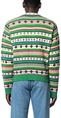 KENZO FW22 Pattern V-Neck Button-Up Knit Sweater Green . FC65CA3173CH-57 Shop KENZO FW22 Pattern V-Neck Button-Up Knit Sweater Green . FC65CA3173CH-57