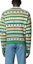 Shop KENZO FW22 Pattern V-Neck Button-Up Knit Sweater Green . FC65CA3173CH-57