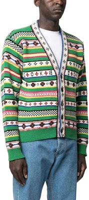 KENZO FW22 Pattern V-Neck Button-Up Knit Sweater Green . FC65CA3173CH-57 Purchase KENZO FW22 Pattern V-Neck Button-Up Knit Sweater Green . FC65CA3173CH-57