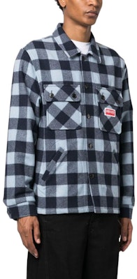 겐조 FW22 체크 로고 패치 포켓 버튼업 셔츠 스카이 블루 FC65CH5099CN-64 Purchase 겐조 FW22 체크 로고 패치 포켓 버튼업 셔츠 스카이 블루 FC65CH5099CN-64