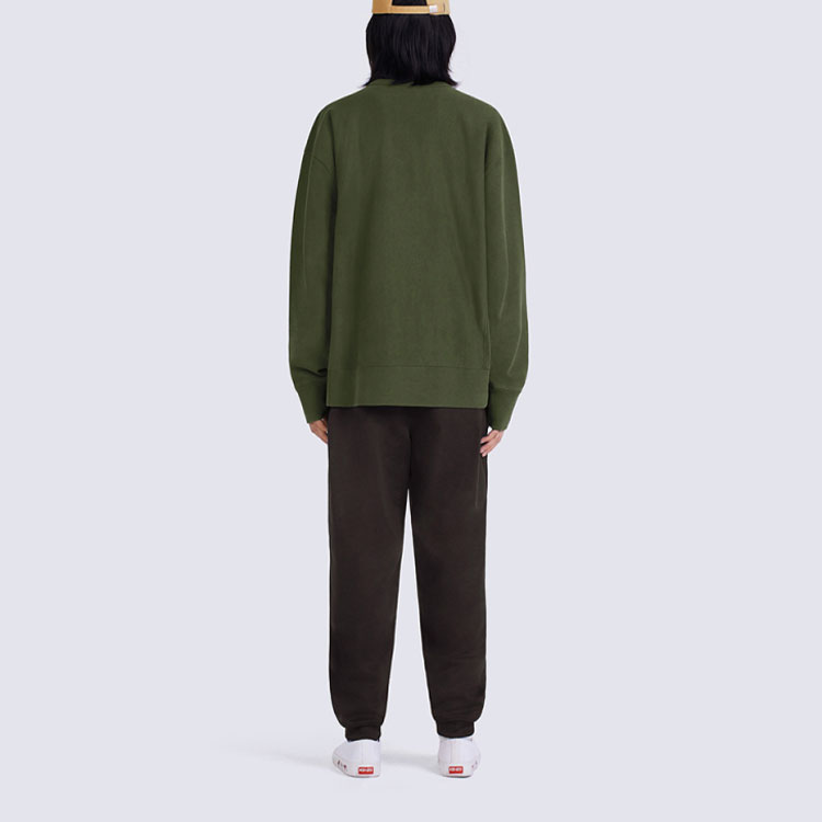 Purchase KENZO FW22 Sudadera Hombre Verde Militar Estampada con Cola de Tigre Manga Larga FC65SW4214ME-51