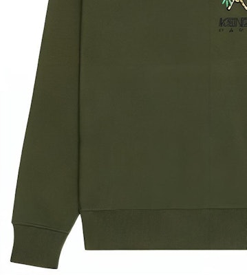 KENZO FW22 Sudadera Hombre Verde Militar Estampada con Cola de Tigre Manga Larga FC65SW4214ME-51 Sizing KENZO FW22 Sudadera Hombre Verde Militar Estampada con Cola de Tigre Manga Larga FC65SW4214ME-51