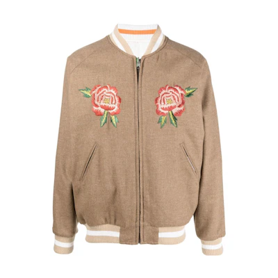 KENZO FW22 Reversible Floral Embroidered Jacket Beige FC65BL1369RJ-11