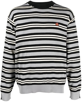 KENZO 2022秋冬條紋圓領針織衫男款灰色 FC65PU3373CC-96 Buy KENZO 2022秋冬條紋圓領針織衫男款灰色 FC65PU3373CC-96