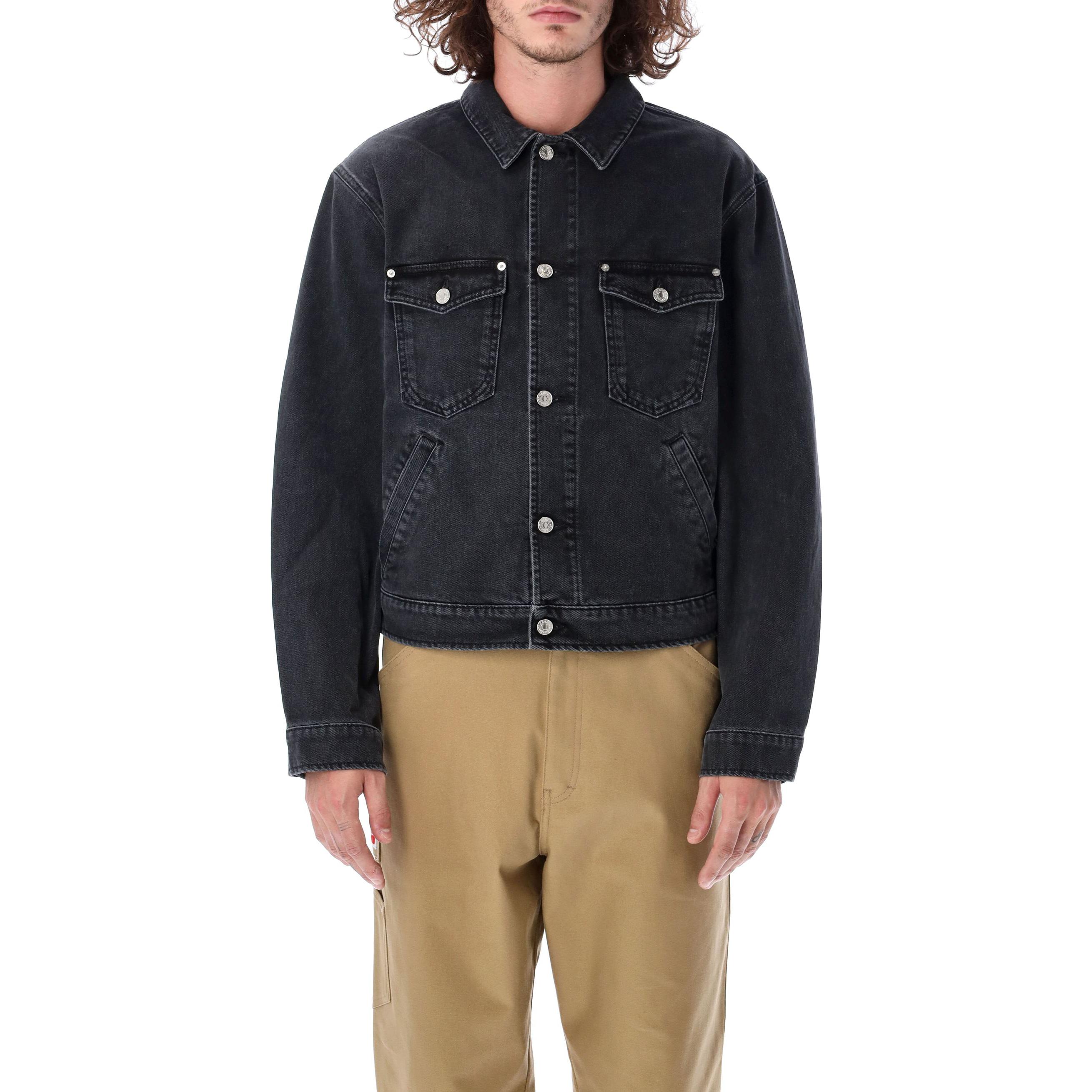 KENZO FW22 Washed Logo Denim Jacket Black Menswear FC65DV3019EJ-99 圖 3