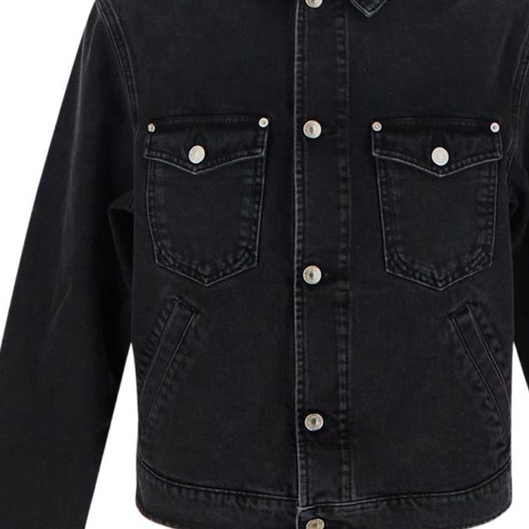 KENZO FW22 Washed Logo Denim Jacket Black Menswear FC65DV3019EJ-99 圖 6