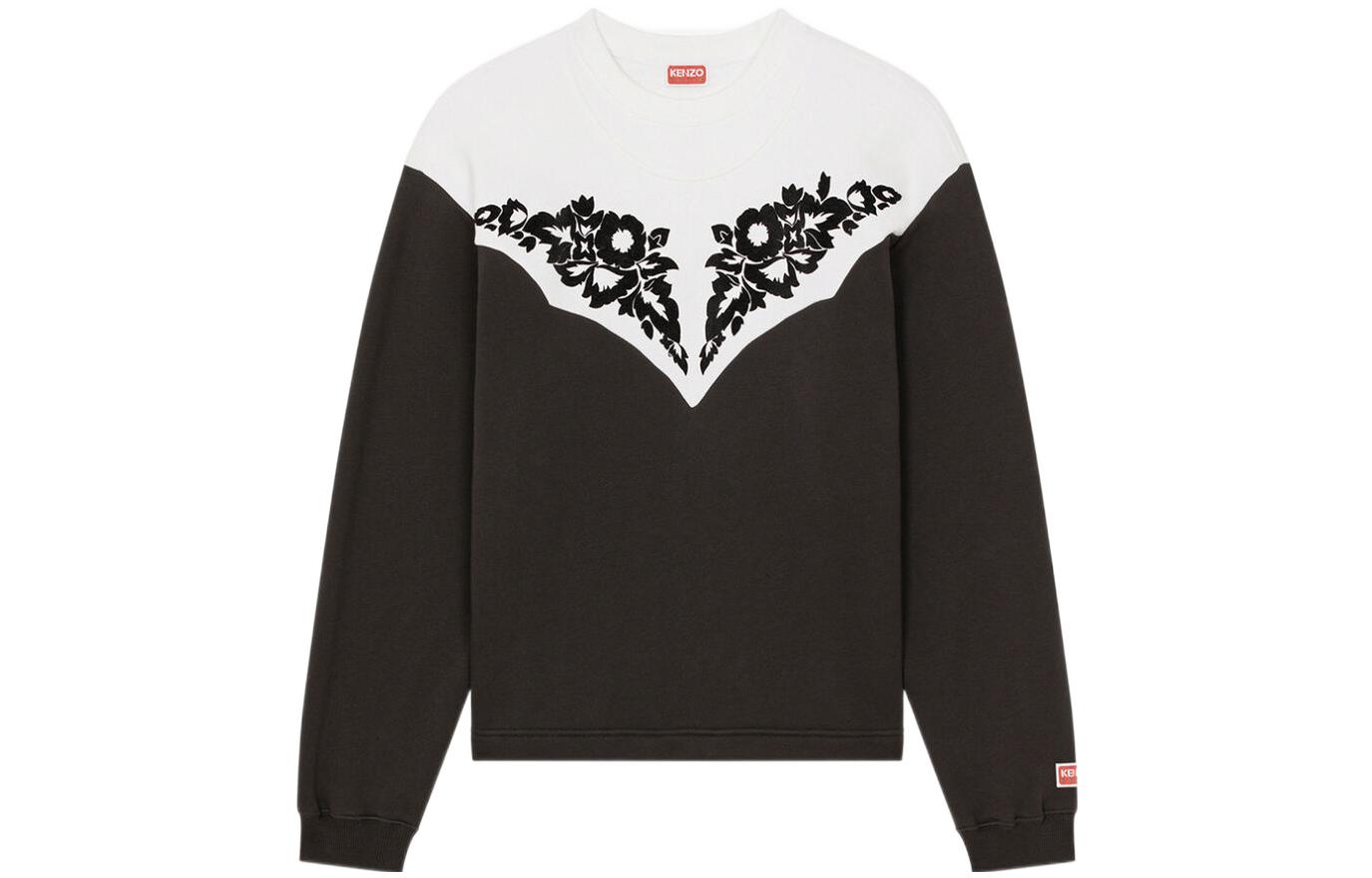 KENZO FW22 Western Flower Hoodie Black Exclusive Edition FC65SW4114MB-99