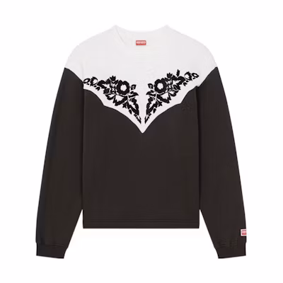 KENZO FW22 Western Flower Hoodie Black Exclusive Edition FC65SW4114MB-99