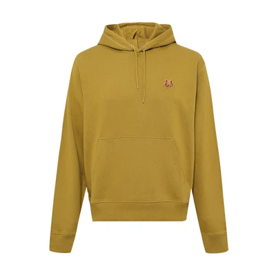 KENZO FW22 Yellow Embroidered Logo Hoodie for Men 5SW3604MDK42-48