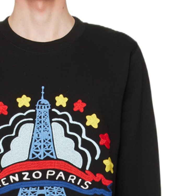 KENZO FW23  Black Crewneck Long Sleeve Sweatshirt with Letter Print. FE55SW1684MF-99 圖 7