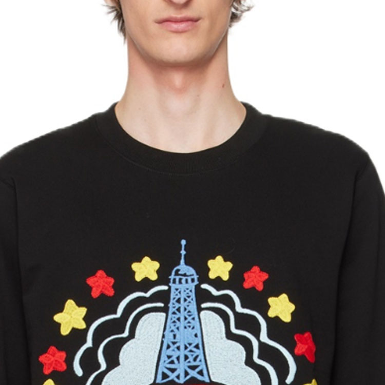 KENZO FW23  Black Crewneck Long Sleeve Sweatshirt with Letter Print. FE55SW1684MF-99 圖 8
