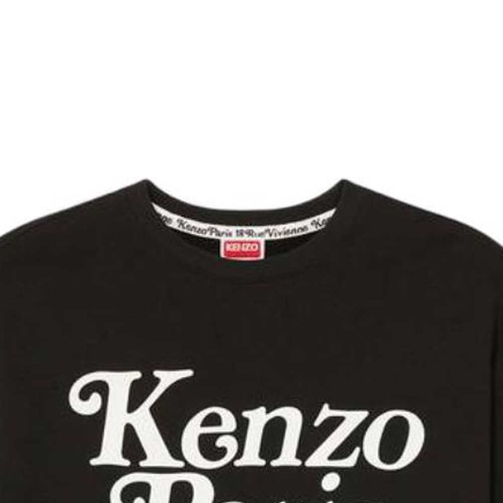 Sizing KENZO FW23  Black Crewneck Sweatshirt with Letter Print. FE55SW1464MG-99J
