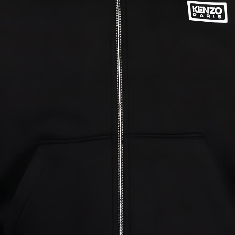 KENZO FW23  Black Embroidered Lettering Zip-Up Hoodie. FE55SW1834MG-99 圖 7