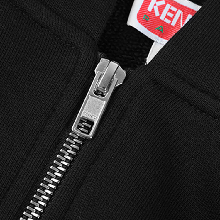 KENZO FW23  Black Floral Logo Print Zip-Up Hoodie. 5SW4424MF115-78 圖 6