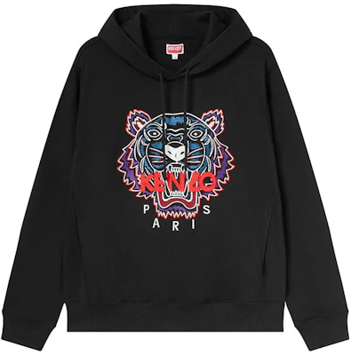 KENZO FW23 黑色連帽衫 老虎刺繡圖案 及 抽繩設計。 FD62SW8714MF-99J Order KENZO FW23 黑色連帽衫 老虎刺繡圖案 及 抽繩設計。 FD62SW8714MF-99J
