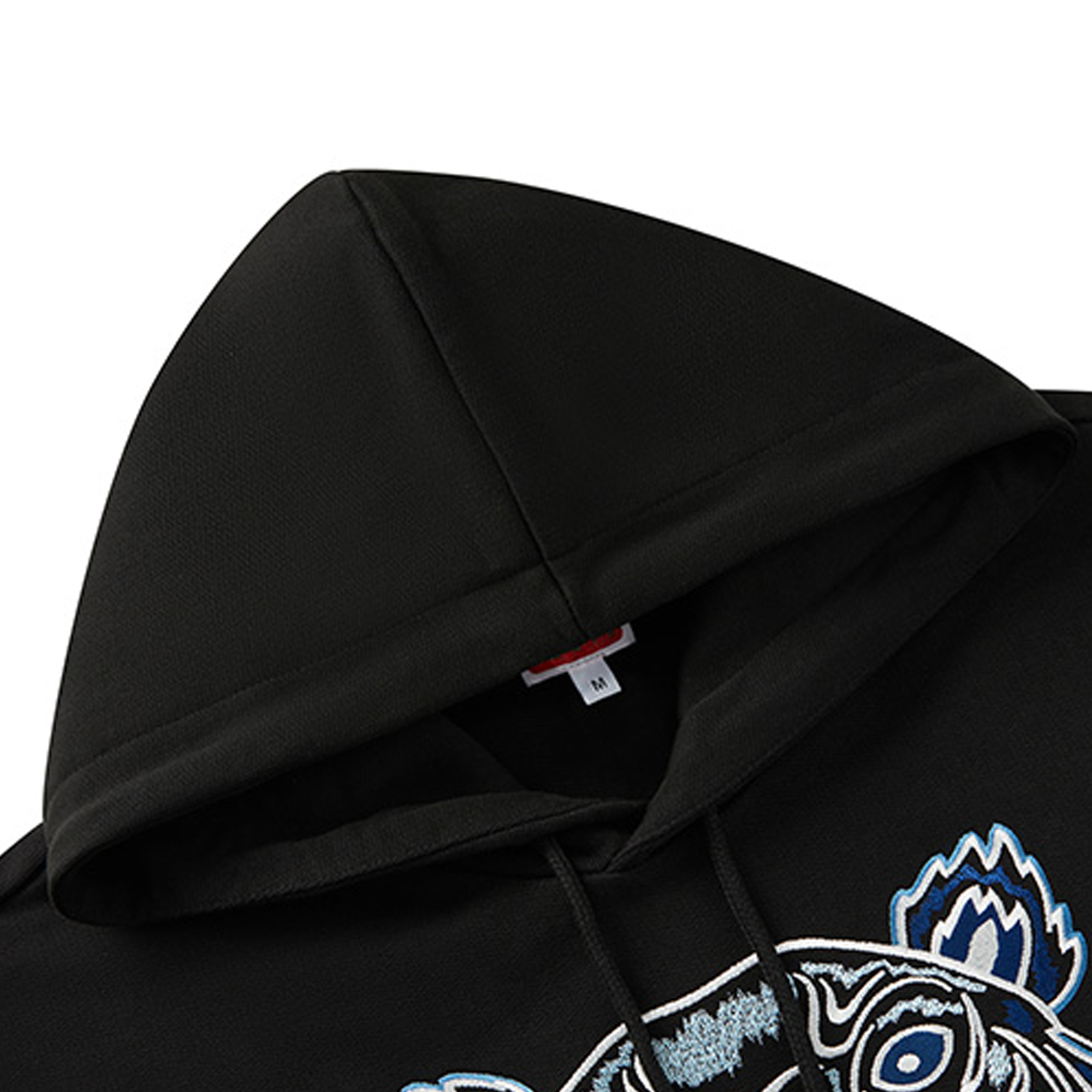 Details for KENZO 2023秋冬黑色连帽衫虎头印花设计. FD65SW3334MF-99J