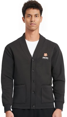 KENZO FW23 Black Knit Sweater V-Neck with Floral and Letter Print. FD55SW4464ME99J Purchase KENZO FW23 Black Knit Sweater V-Neck with Floral and Letter Print. FD55SW4464ME99J