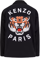Lookbook KENZO FW23 黑色字母印花翻領長袖外套. FE55BL0629NG-99