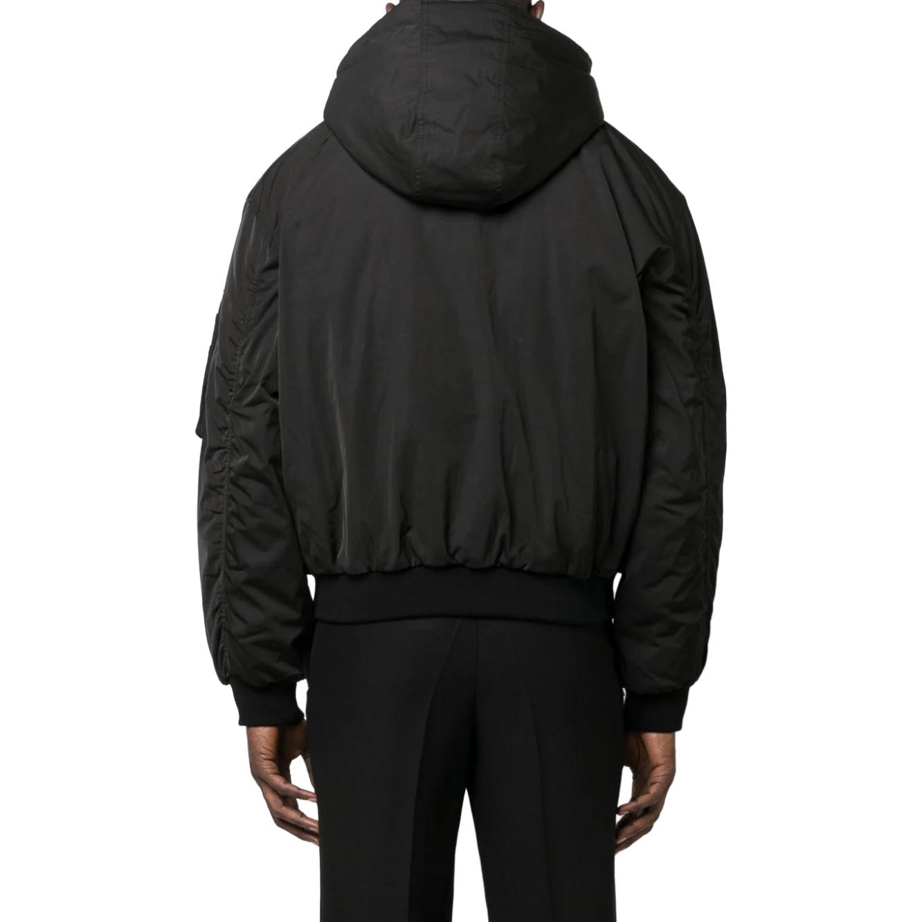 KENZO FW23  Black Logo Patch Plain Hoodie Jacket FD65BL1439NK-99 圖 5