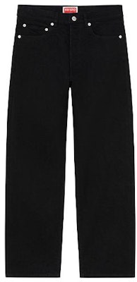 KENZO FW23 Black Mid-Rise Jeans with Solid Logo Patch. FD65DPP336C1-BM Buy KENZO FW23 Black Mid-Rise Jeans with Solid Logo Patch. FD65DPP336C1-BM