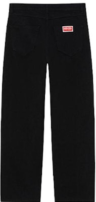 KENZO FW23 Black Mid-Rise Jeans with Solid Logo Patch. FD65DPP336C1-BM Lookbook KENZO FW23 Black Mid-Rise Jeans with Solid Logo Patch. FD65DPP336C1-BM