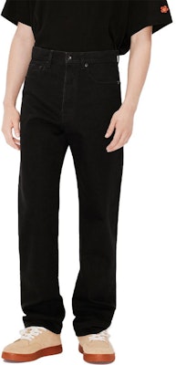 KENZO FW23 Black Mid-Rise Jeans with Solid Logo Patch. FD65DPP336C1-BM Purchase KENZO FW23 Black Mid-Rise Jeans with Solid Logo Patch. FD65DPP336C1-BM