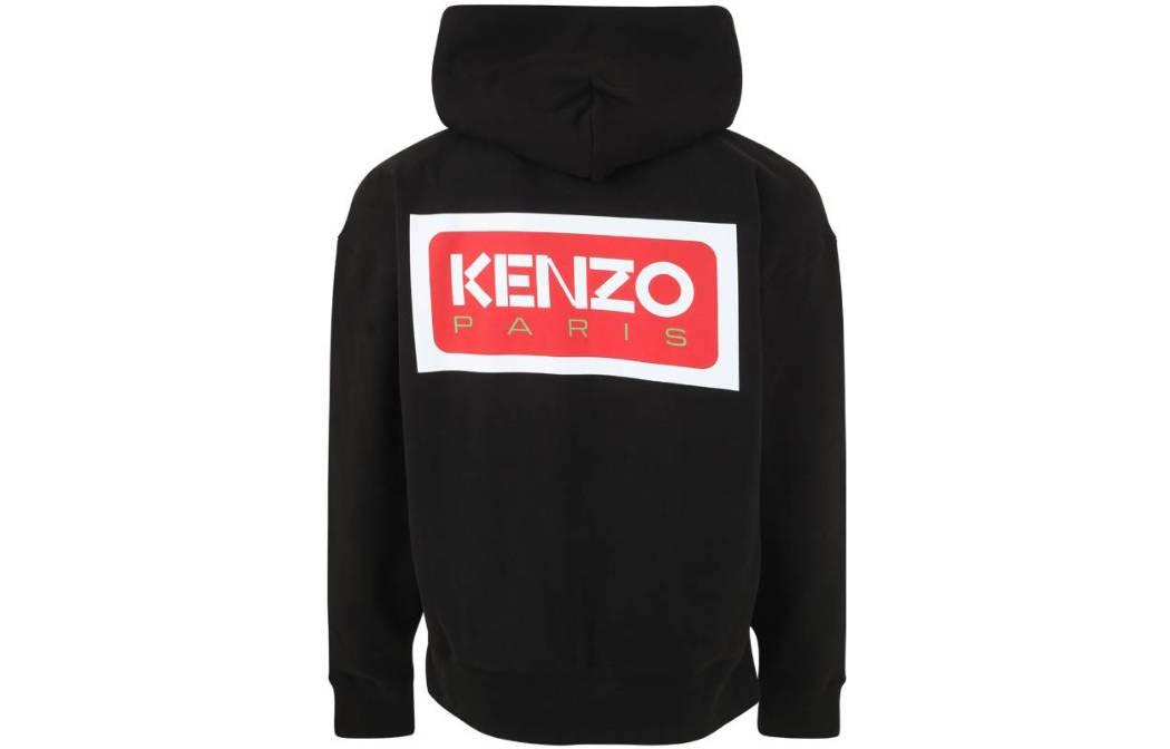KENZO FW23  Logo Print Hoodie in Black. FD65SW1004ME99J 圖 3