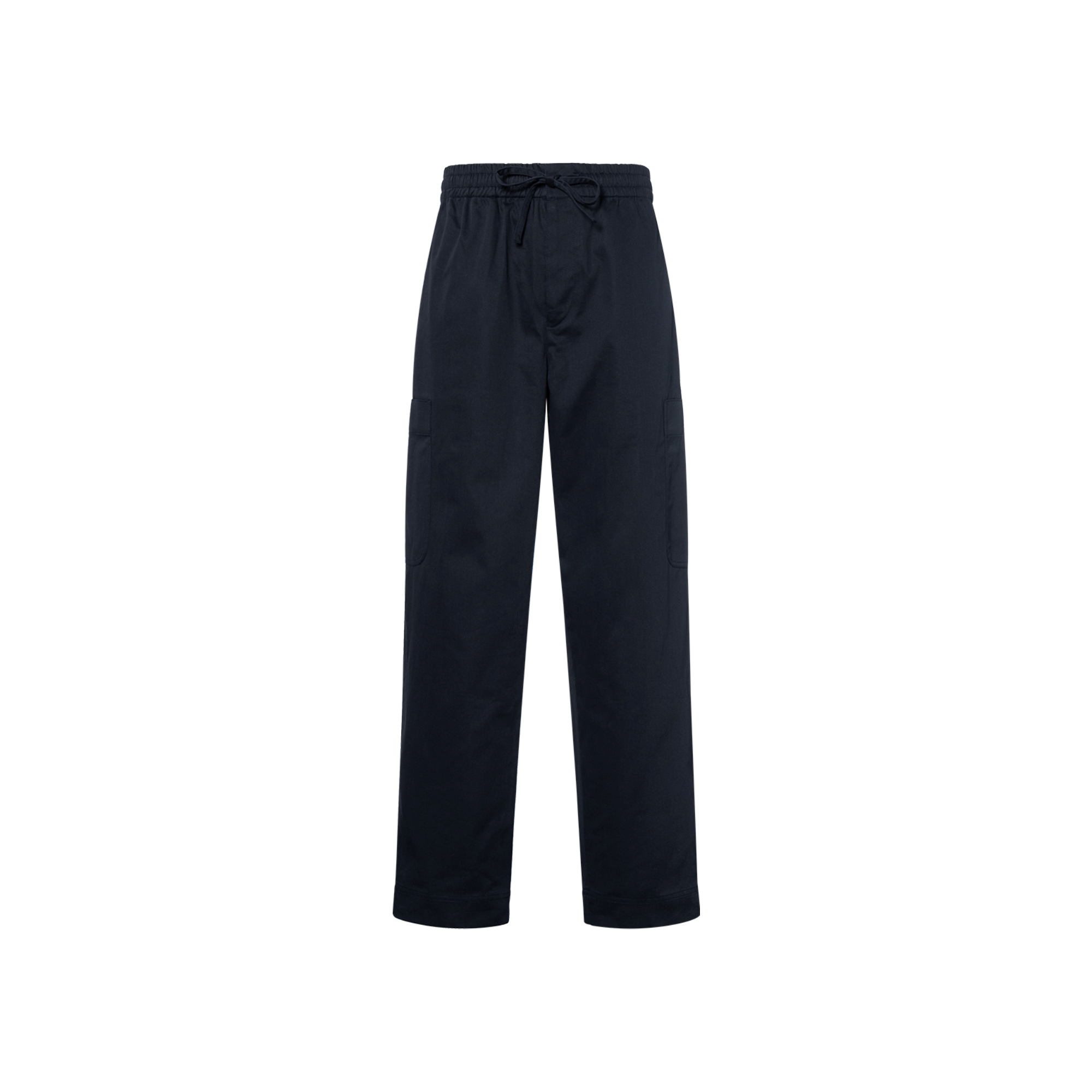 KENZO FW23  Solid Color Straight-Leg Cargo Pants Navy Blue. FD55PA5019RD-77