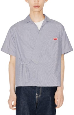 KENZO FW23实心标志贴短袖马球衫午夜蓝 FD65CH1169LD-77 Purchase KENZO FW23实心标志贴短袖马球衫午夜蓝 FD65CH1169LD-77