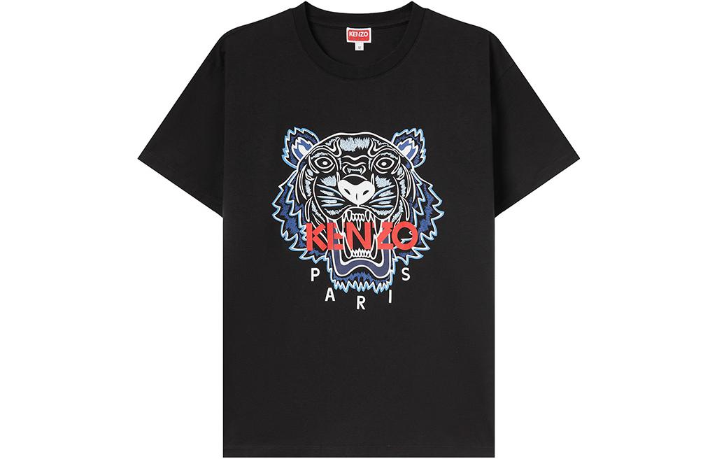 Order KENZO FW23 老虎標誌印花短袖T恤 黑色款式 FD65TS0204SO-99J