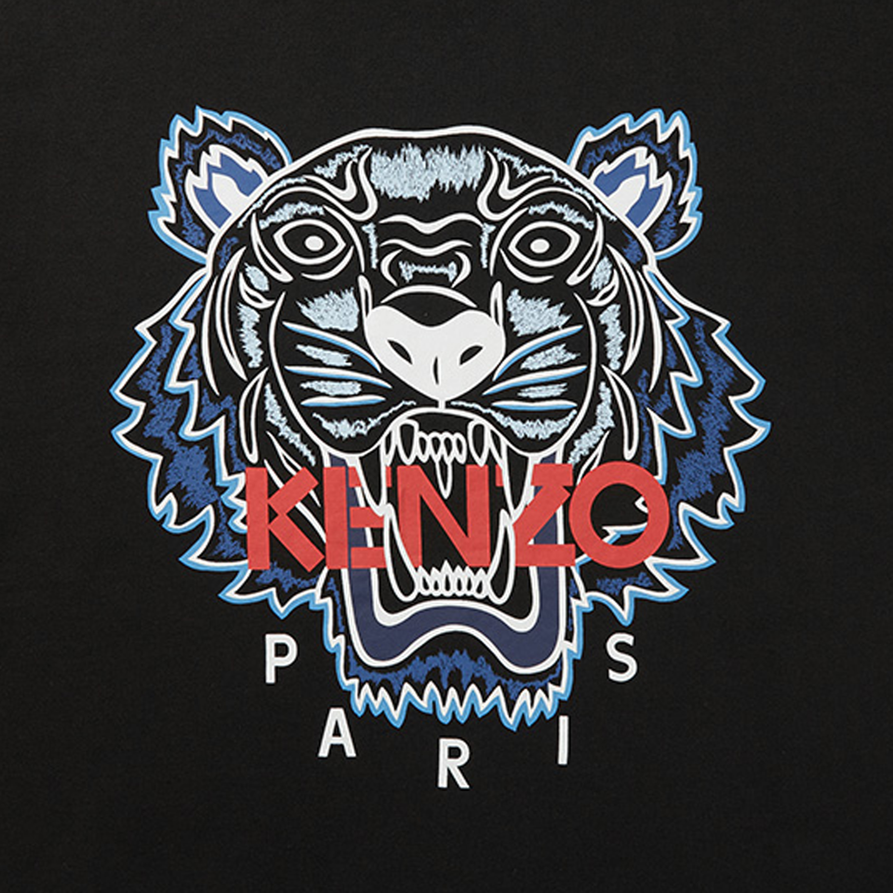 Purchase KENZO FW23 老虎標誌印花短袖T恤 黑色款式 FD65TS0204SO-99J