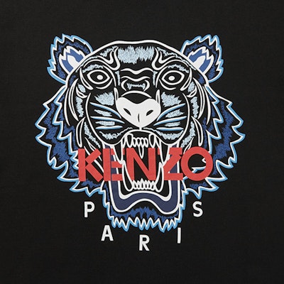 KENZO FW23 老虎標誌印花短袖T恤 黑色款式 FD65TS0204SO-99J Purchase KENZO FW23 老虎標誌印花短袖T恤 黑色款式 FD65TS0204SO-99J