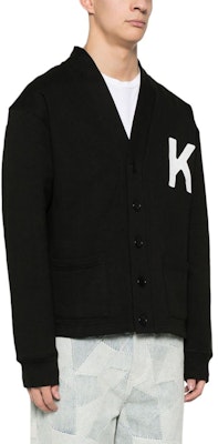 KENZO FW23 Vネック 刺繍ロゴ カーディガン ブラック FE55SW1894ME-99J Purchase KENZO FW23 Vネック 刺繍ロゴ カーディガン ブラック FE55SW1894ME-99J