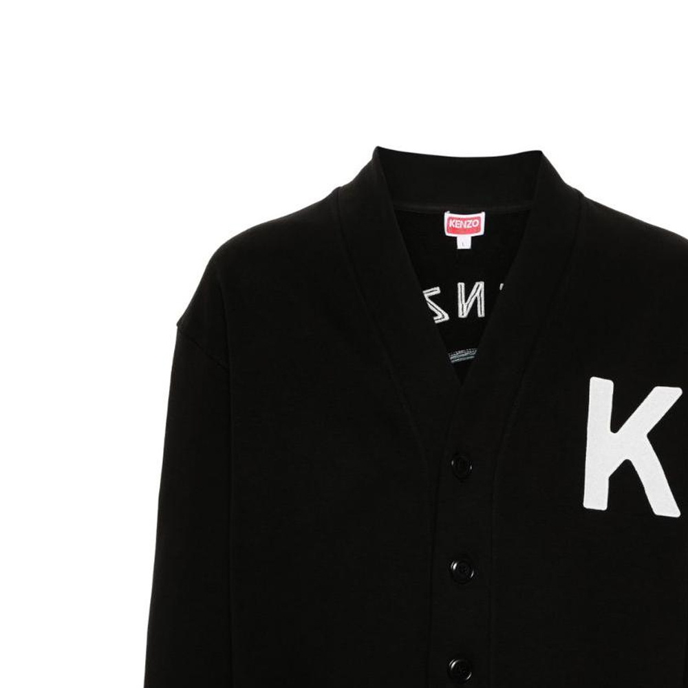 Details for KENZO FW23 Vネック 刺繍ロゴ カーディガン ブラック FE55SW1894ME-99J