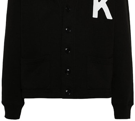 KENZO FW23 Vネック 刺繍ロゴ カーディガン ブラック FE55SW1894ME-99J Sizing KENZO FW23 Vネック 刺繍ロゴ カーディガン ブラック FE55SW1894ME-99J